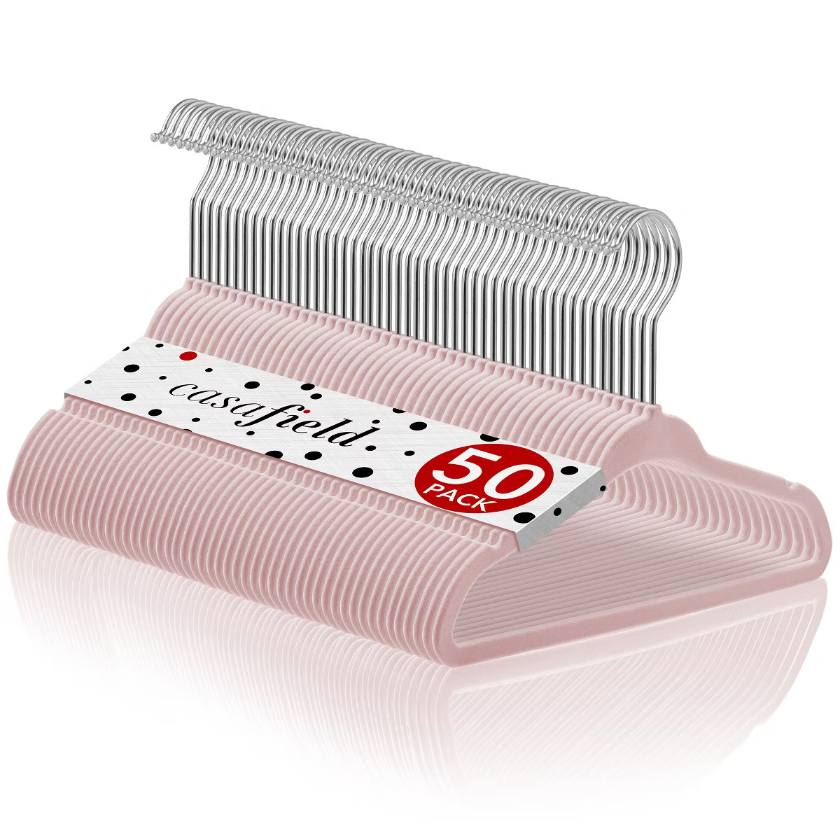 Casafield 11" Velvet Baby Hangers for Infant & Toddler Clothes, Set of 50 | Target