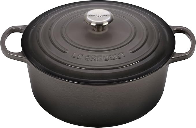 Le Creuset Enameled Cast Iron Signature Round Dutch Oven, 7.25 qt., Oyster | Amazon (US)