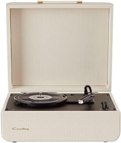 Crosley CR6255A-CC Mercury Vintage 3-Speed Bluetooth in/Out Turntable with Built-in Speakers, Cre... | Amazon (US)