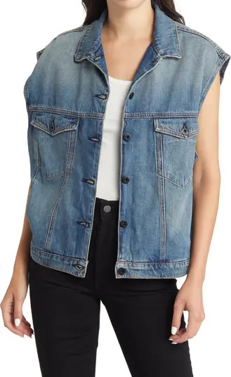 ASKK NY Oversize Denim Vest | Nordstrom | Nordstrom