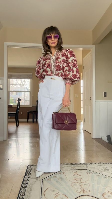 Easter look for a 35F weather 🥰

Pants fit true to size. Pumps fit large. Size down half a size

Top I bought at a consignment shop, so I just found one also second handed and I linked.

#LTKworkwear #LTKover40 #LTKstyletip