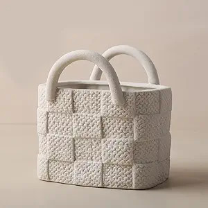 Ceramic Vase,Modern Flower Vase for Home Decor,Handbag Collection Creative Ceramic Floral Vase fo... | Amazon (US)