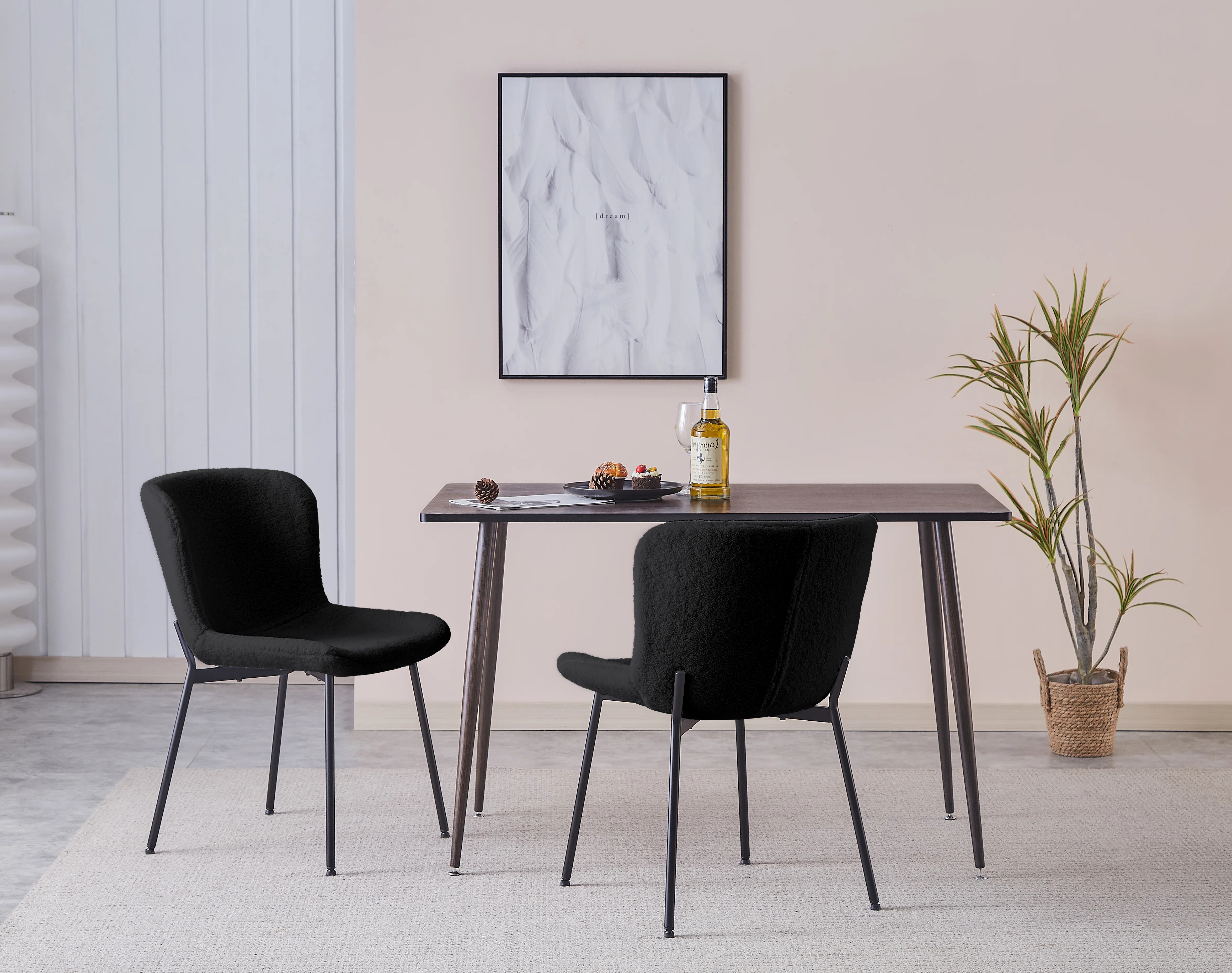 Bahriye Fabric Dining Chairs (Set of 2) | Wayfair North America