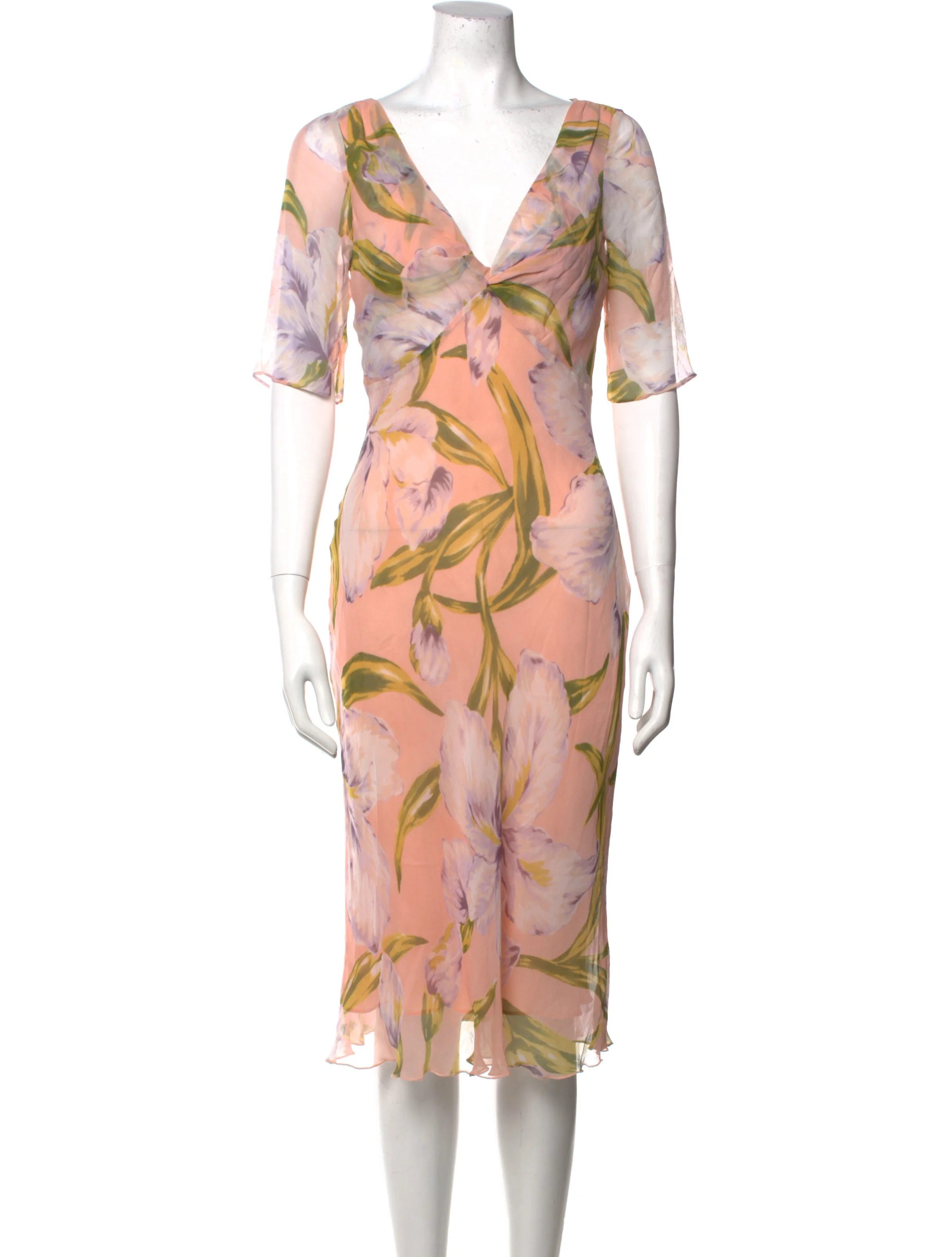 Silk Midi Length Dress w/ Tags | The RealReal