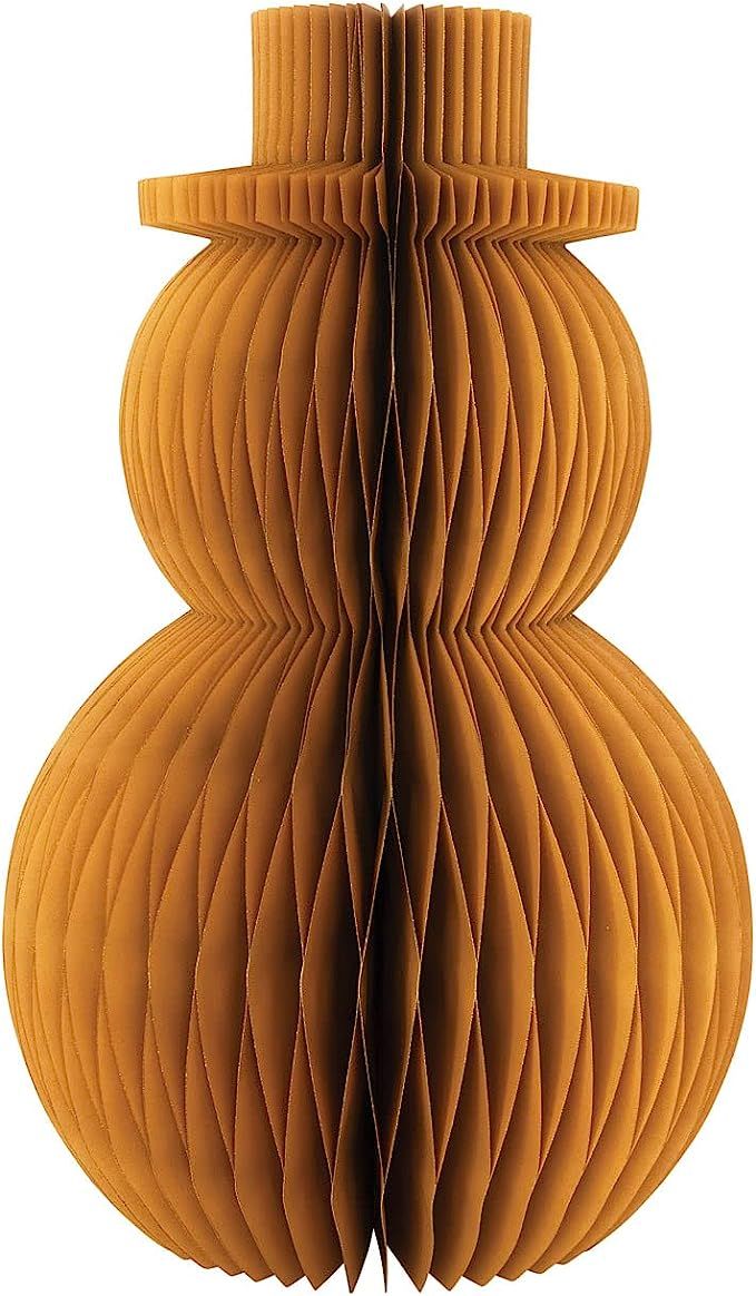 Paper Honeycomb Snowman, Mustard | Amazon (US)