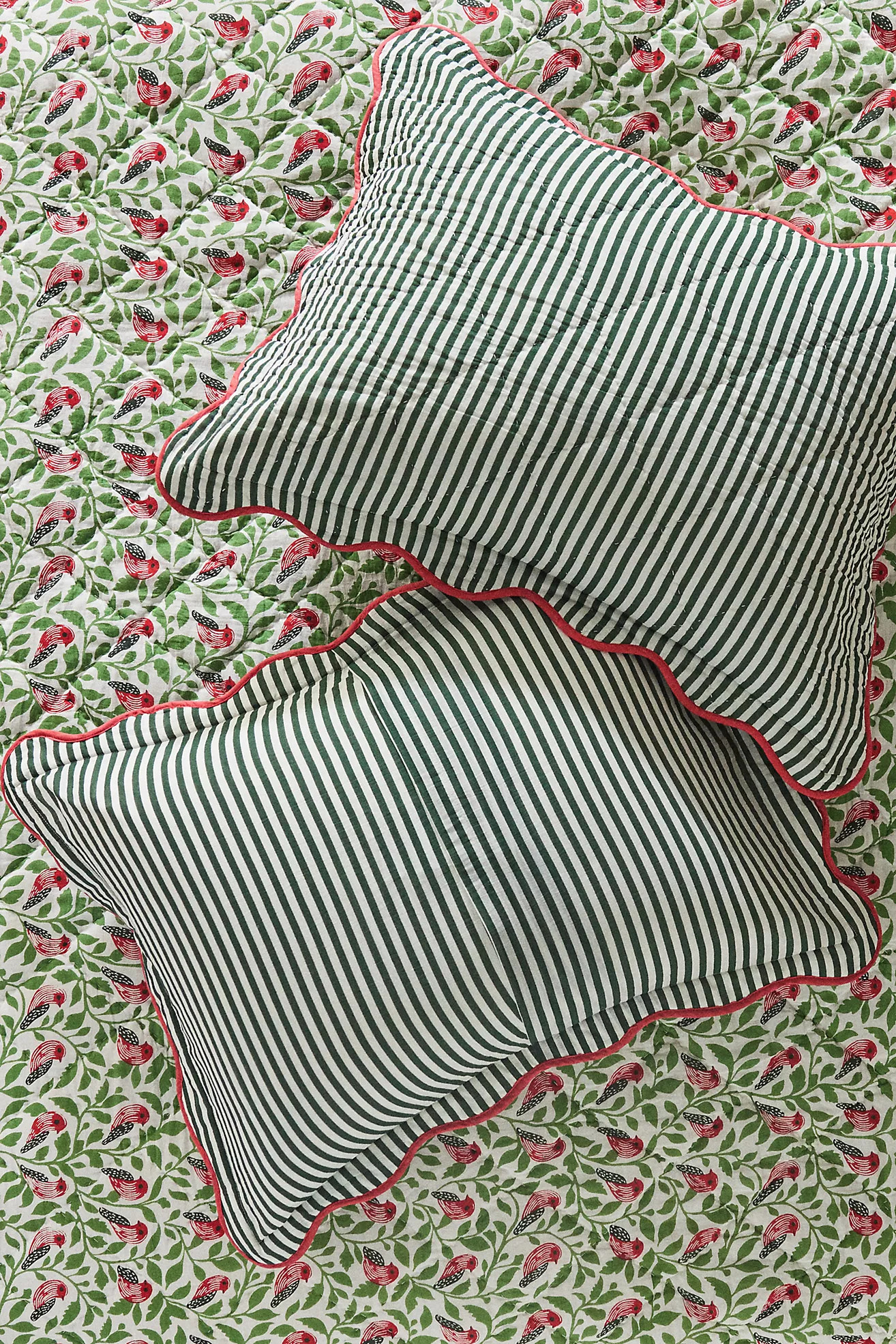 Iluka Cotton Printed Floral Shams, Set of 2 | Anthropologie (US)