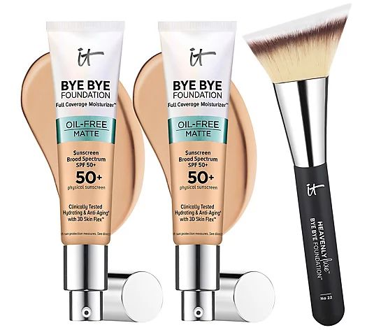 IT Cosmetics Bye Bye Foundation Oil Free SPF50 Auto-Delivery - QVC.com | QVC