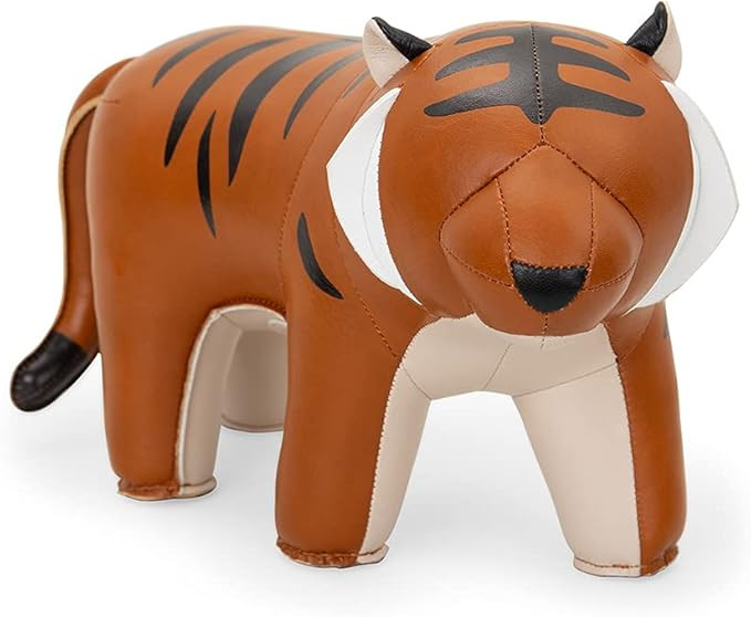 zü​ny, zuny, Gaze Series Bookend Tan for Shelves, Office Decorative- Tiger Hunt | Amazon (US)