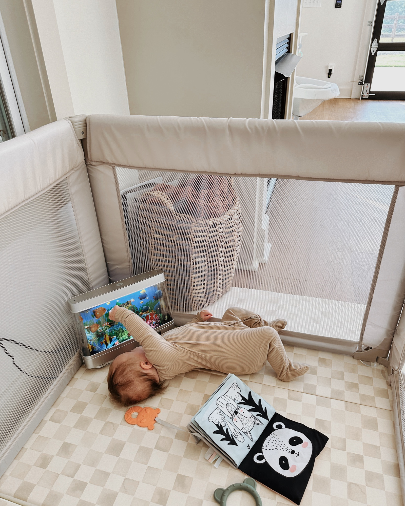 this girl loves her fish + new playpen 
🐠💛  We set up this cozy little corner for her to safely explore, and she’s obsessed with watching the fish — I honestly love it just as much as she does!
Linked both the playpen and the night light for any other mamas creating calm corners for their little ones 

#playpen #babyfinds #nurserycorner #babysafezone #nightlightmagic #ltkbaby #ltkfamily #ltkhome


#LTKKids #LTKBaby #LTKFamily