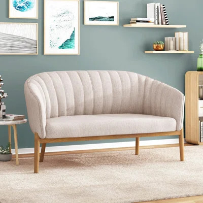 Small Modern Loveseat Couch Sofa, Mid Century Upholstered 2-Seat Sofa Couch Love Seats Furniture For Small Space,Living Room,Studio,Apartment | Wayfair North America