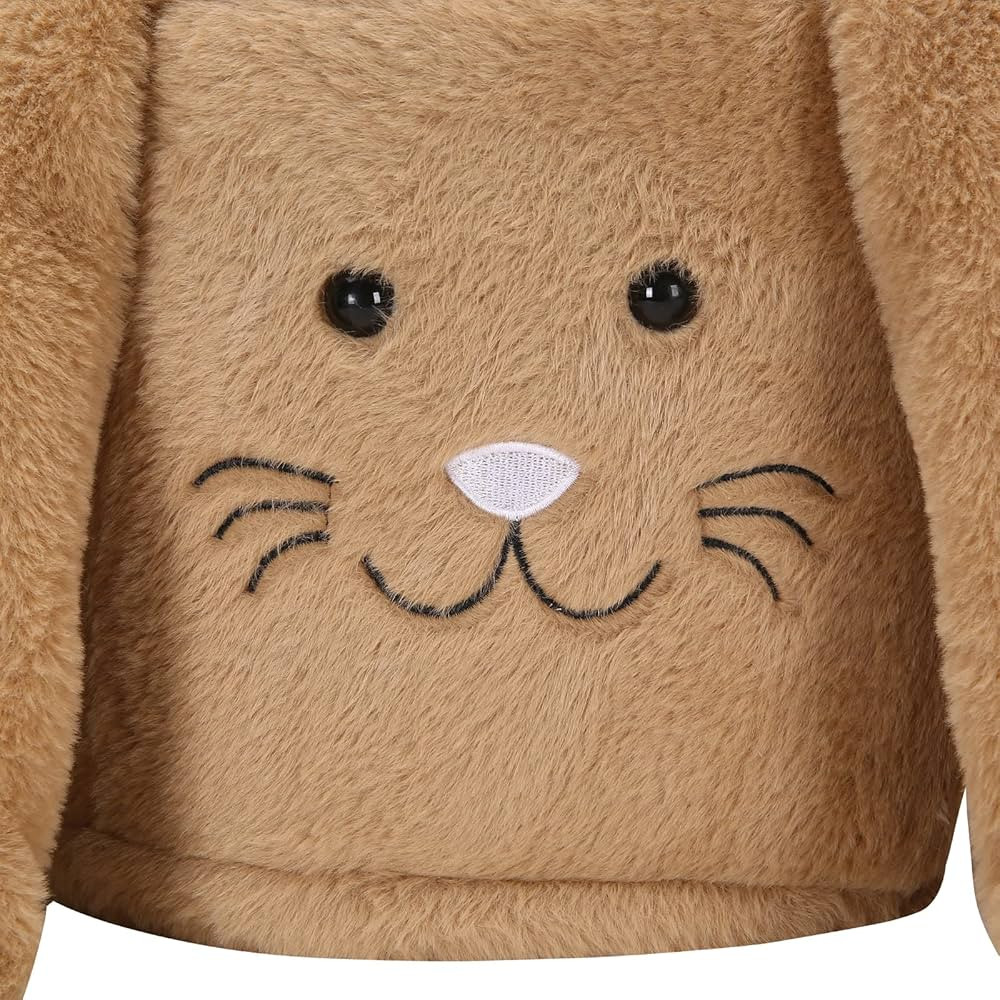 Plush Easter Bunny Basket Easter Basket for Kids Easter Egg Hunt Basket with Plush Ears Bunny Buc... | Amazon (US)