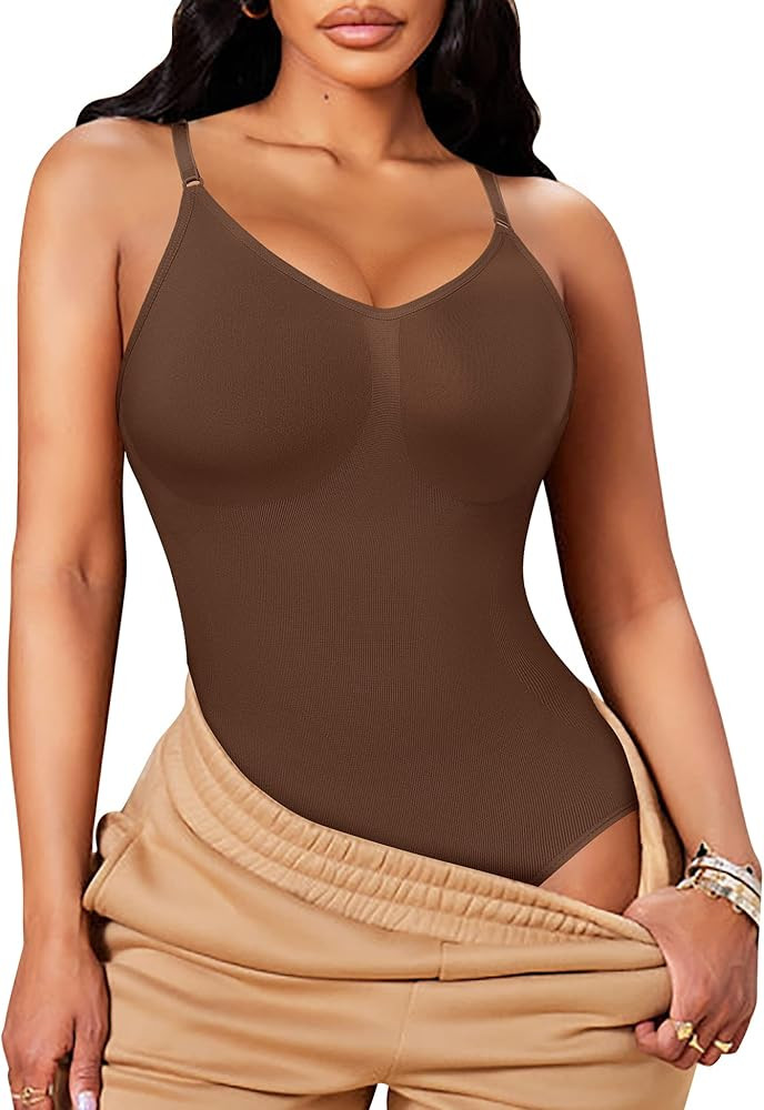 Slimming Shapewear Bodysuit for Women Tummy Control Sculpting Body Shaper Thong Bodysuit Shaping ... | Amazon (US)