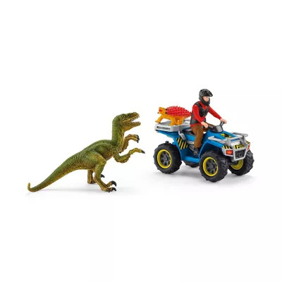 Schleich Quad Escape From Velociraptor Toy Playset | Tractor Supply