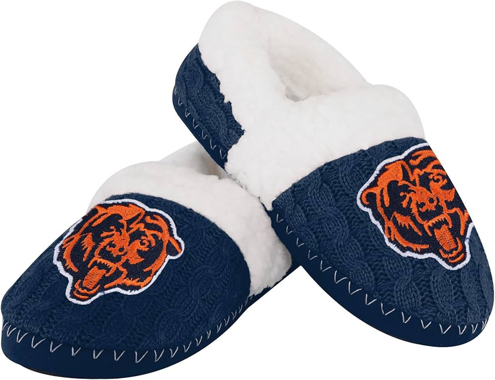 FOCO Women's NFL Team Color Moccasin Slippers | Amazon (US)