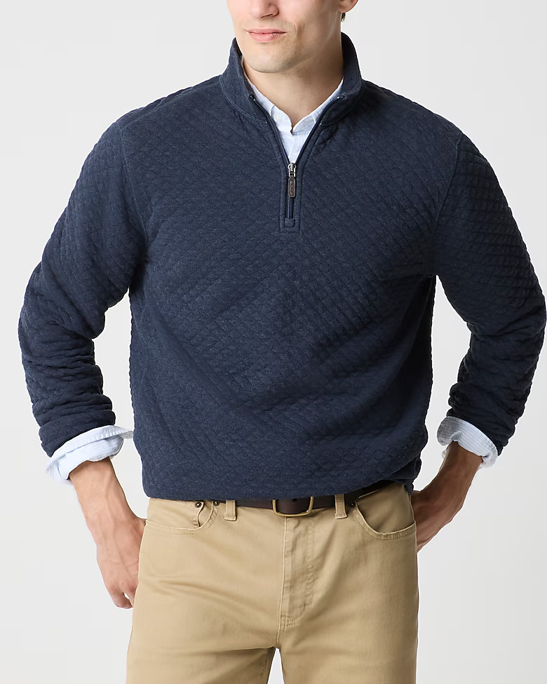 Quilted half-zip | J.Crew Factory