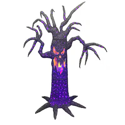 Haunted Living 7-ft LED Spooky Tree Decoration | Lowe's