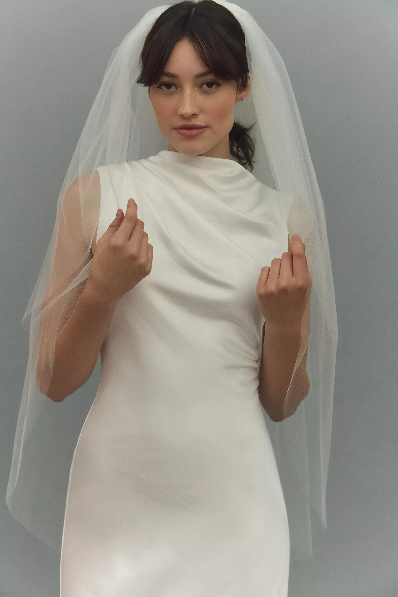BHLDN Lilly Fingertip Veil | Anthropologie (US)