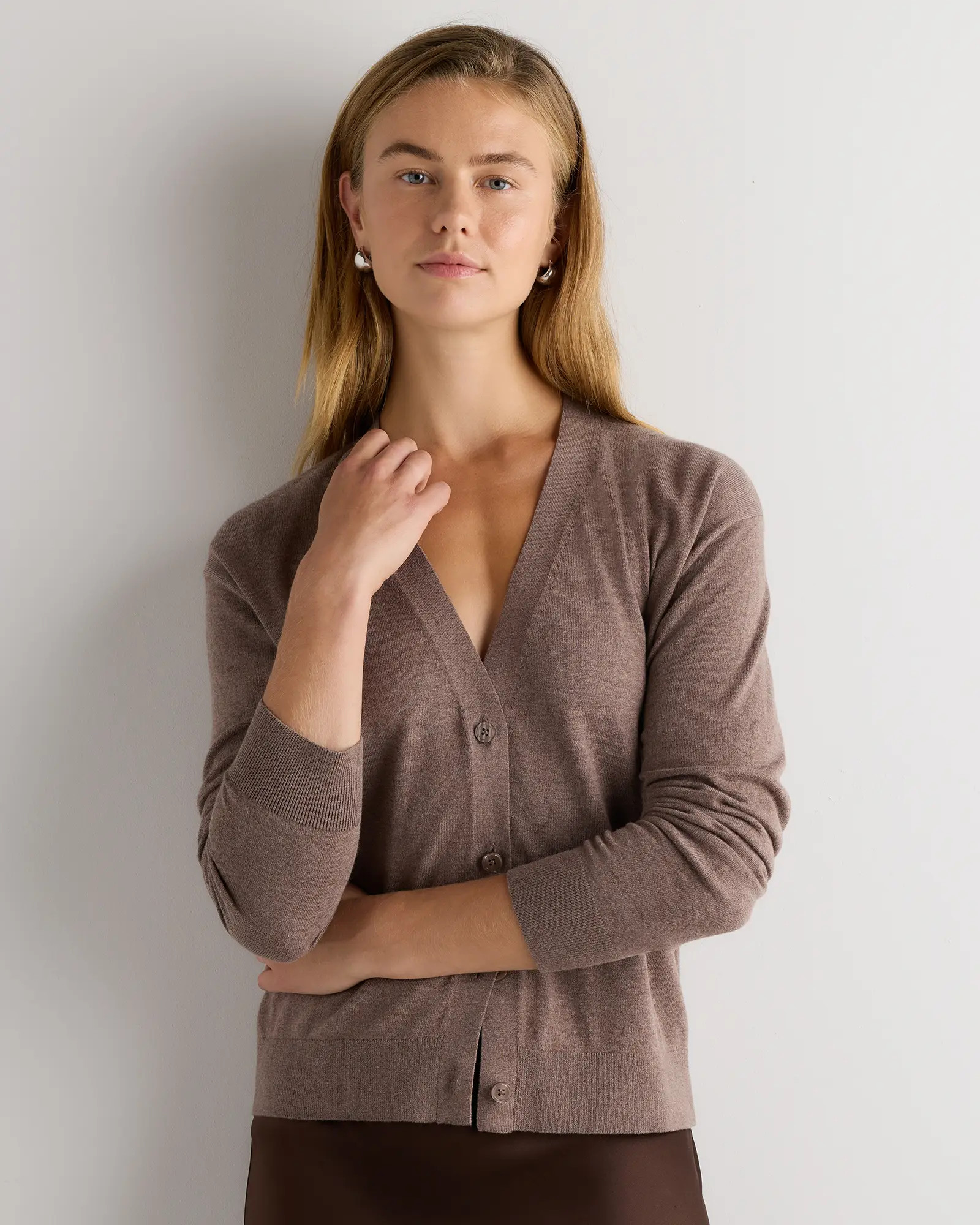 Lightweight Cotton Cashmere Cardigan | Quince