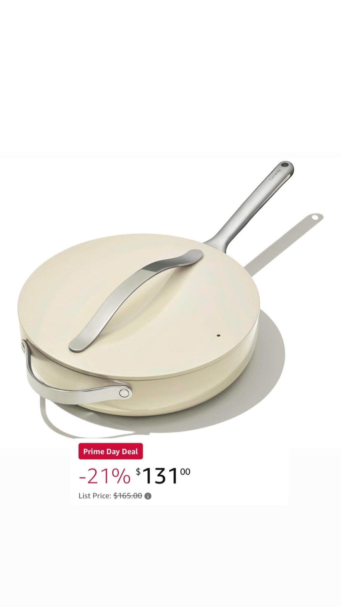 Caraway Pam with lid on major sale. Cooking pan 

#LTKParties #LTKSaleAlert #LTKHome