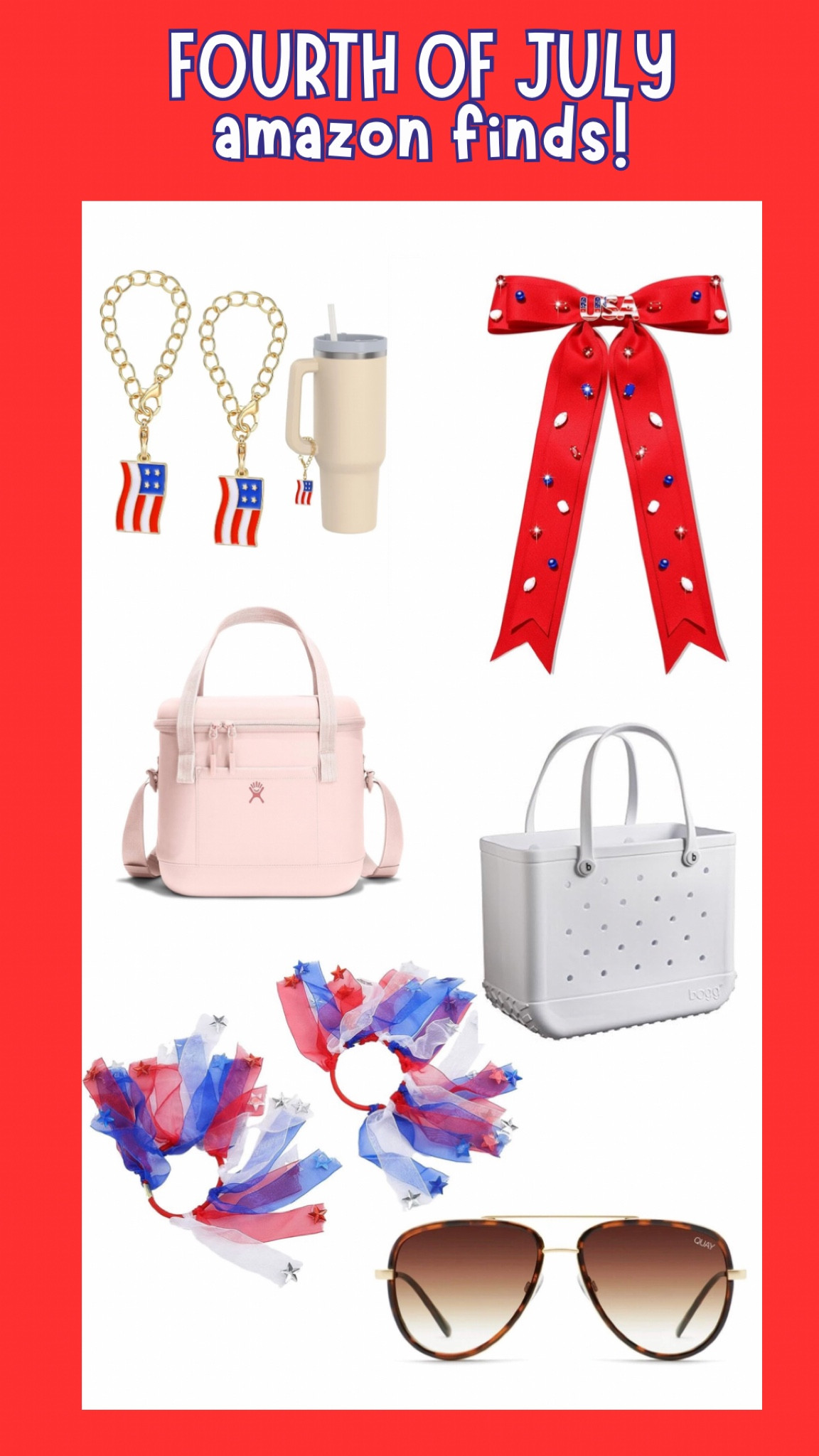 #fourthofjuly #fourthofjulyoutfitinspo #accessories #ltkholiday #ltlseasonal #redwhiteblue #amazon #ltkoutfit #ltkfourthofjuly 