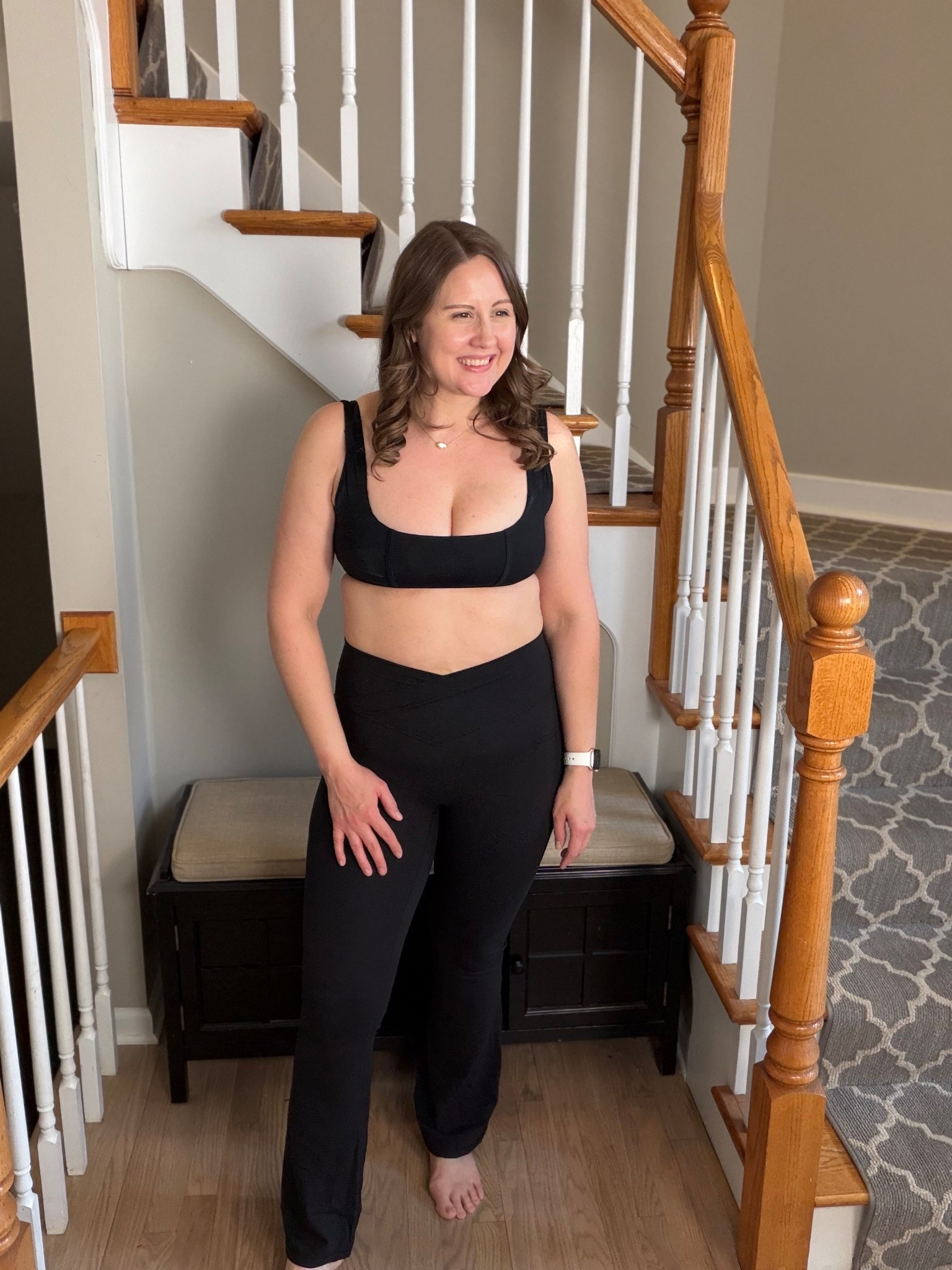 This set is EVERYTHING 🖤✨ comfy, flattering, and actually makes me feel put together without trying (which we love 🙌)

The top has the perfect amount of support and the crossover waistband on these pants is so good—it snatches you in just right while still being super comfortable. @POPFLEX 

I throw a hoodie over this for errands, wear it for workouts, and still reach for it when I just want something easy to lounge in 👏 it’s one of those outfits that just works every time.

Linking it for you before it sells out!

#LTKStyle #ComfyAndCute #MomStyle #Athleisure #EverydayOutfit #LTKFinds #Gifted #WorkoutFit 

#LTKMidsize #LTKfitnessgoals #LTKootd