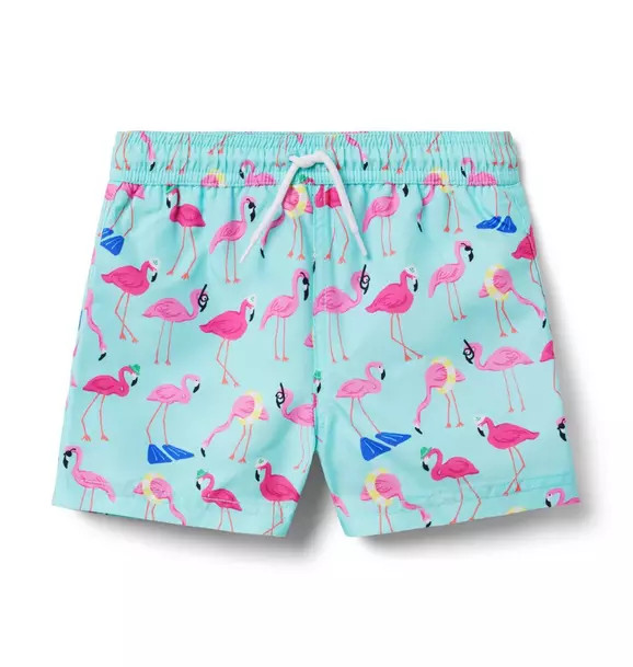Recycled Flamingo Swim Trunk | Janie and Jack