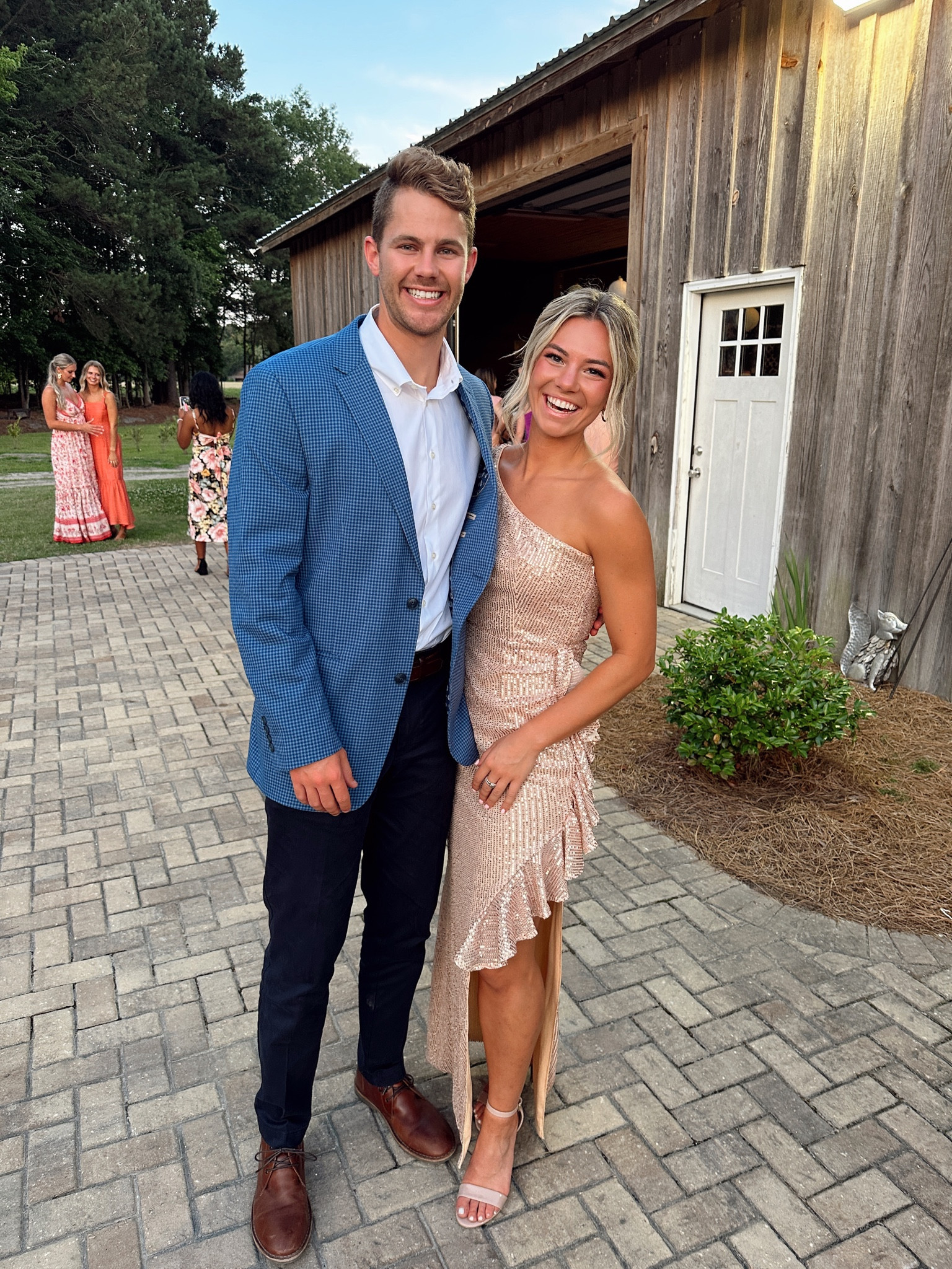 Bridesmaid dress! Champagne dress!! Wedding outfit! Formal dress! Blush pink dress! Sparkly dress!! Wedding attire!! 

#LTKSeasonal #LTKfit #LTKwedding