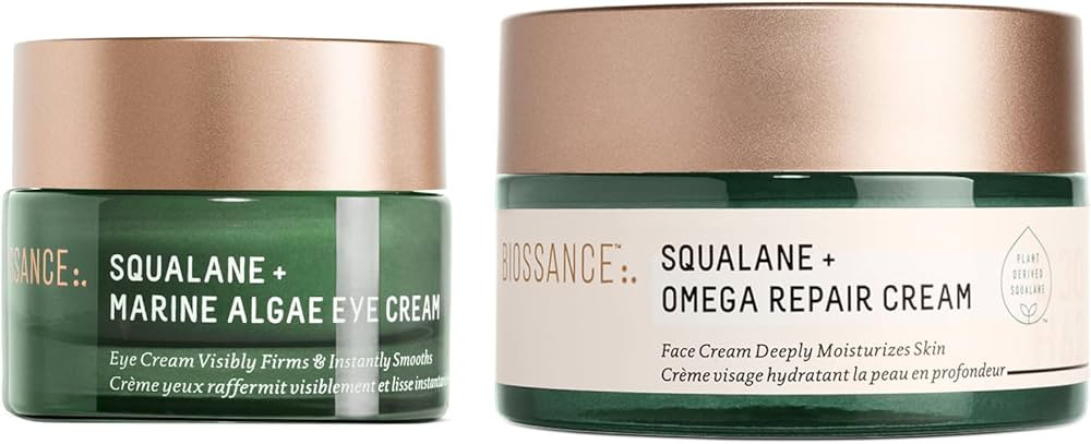 BIOSSANCE Marine Algae Eye + Omega Repair Cream Bundle | Amazon (US)