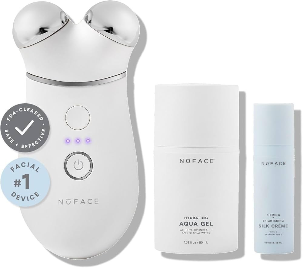 NuFACE Trinity+ Microcurrent Facial Device Kit - FDA Cleared Face Sculpting & Neck Tightening Dev... | Amazon (US)
