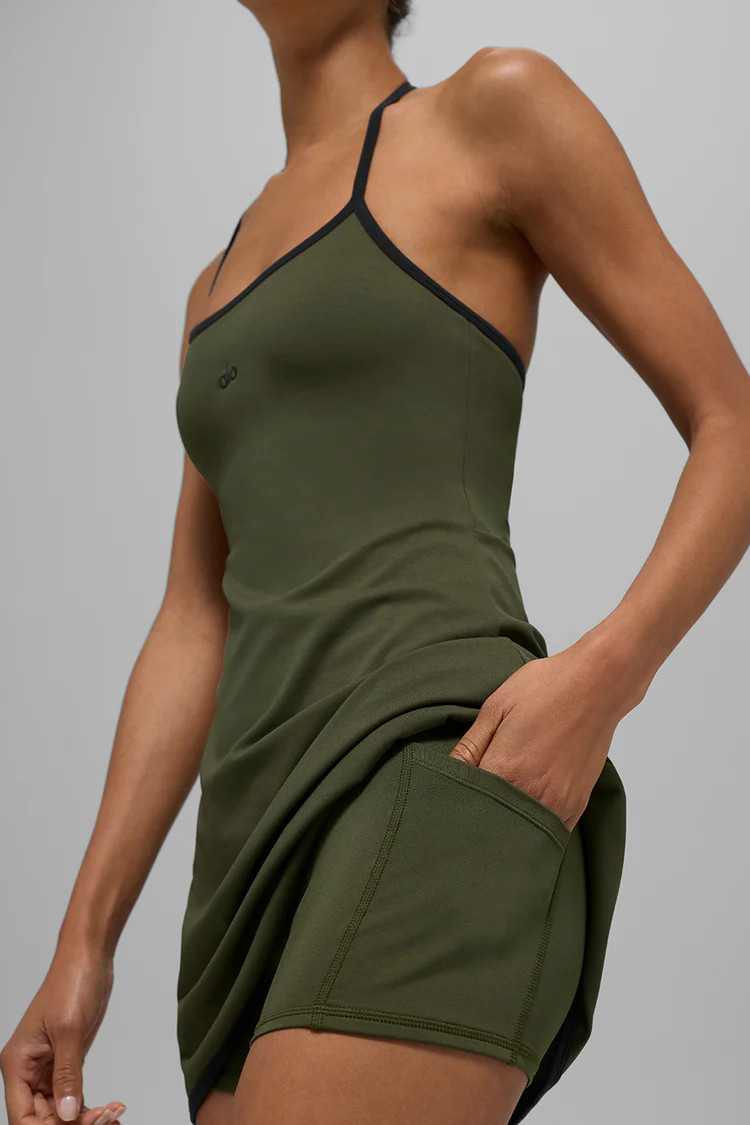 ALO Softsculpt Halter Tennis Dress | Alo Yoga (US)