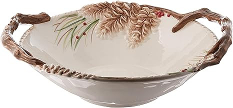Fitz and Floyd Forest Frost Centerpiece Serve Bowl, Multicolor | Amazon (US)