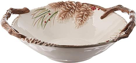 Fitz and Floyd Forest Frost Centerpiece Serve Bowl, Multicolor | Amazon (US)