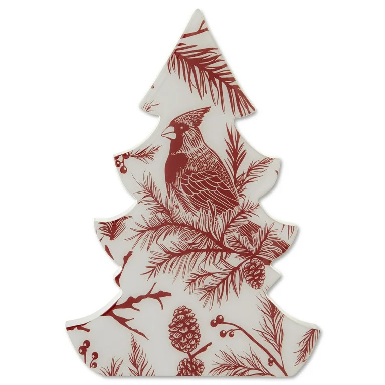 Red Cardinal Christmas Tree Tabletop Decoration, 10", by Holiday Time | Walmart (US)
