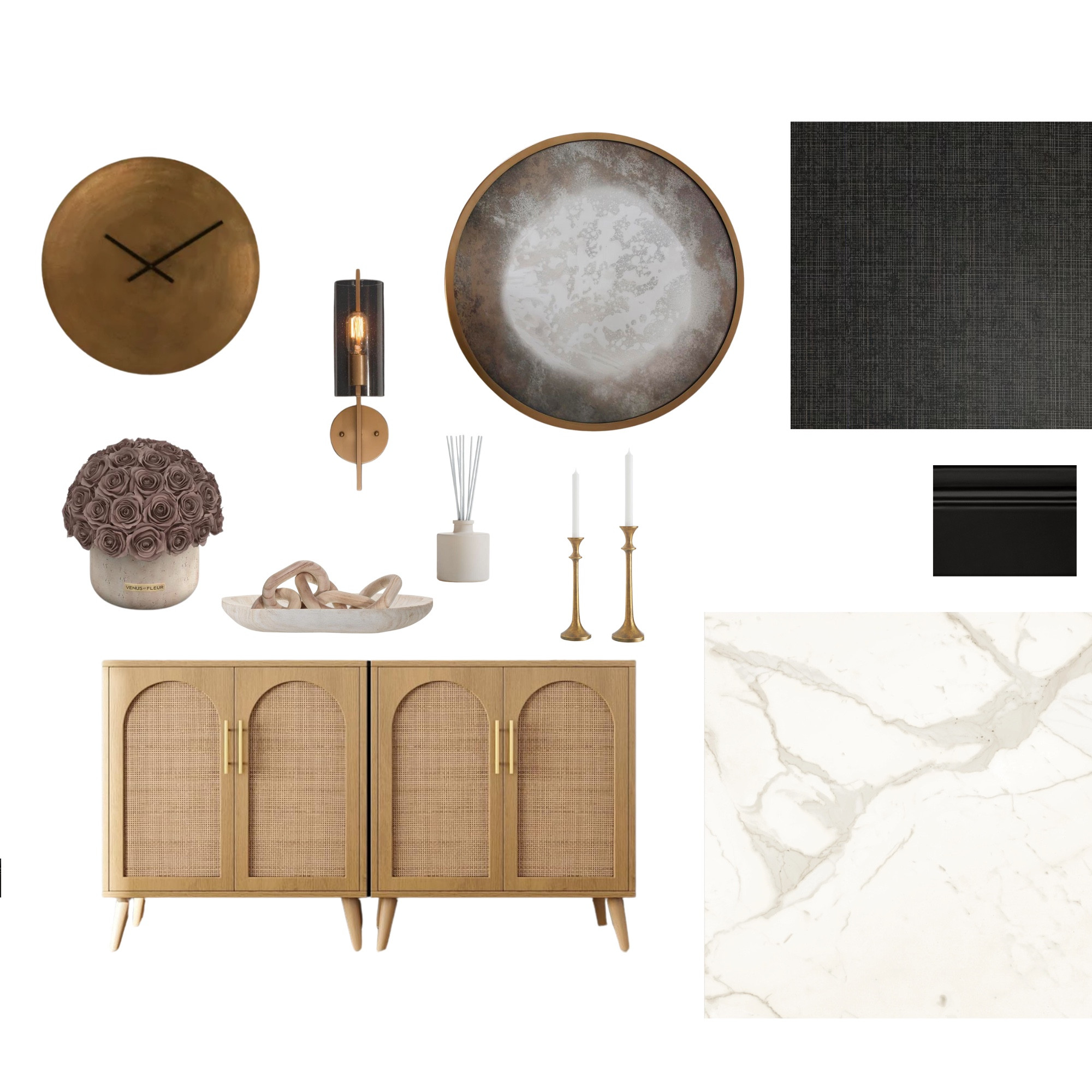 Mid-century modern moody foyer concept 🤎🍂🕰️

Love how the dark elements came together with gold, and a touch of dusty blush with florals. 

**Not all of these items are available via LTK. 

#LTKSeasonal #LTKHome