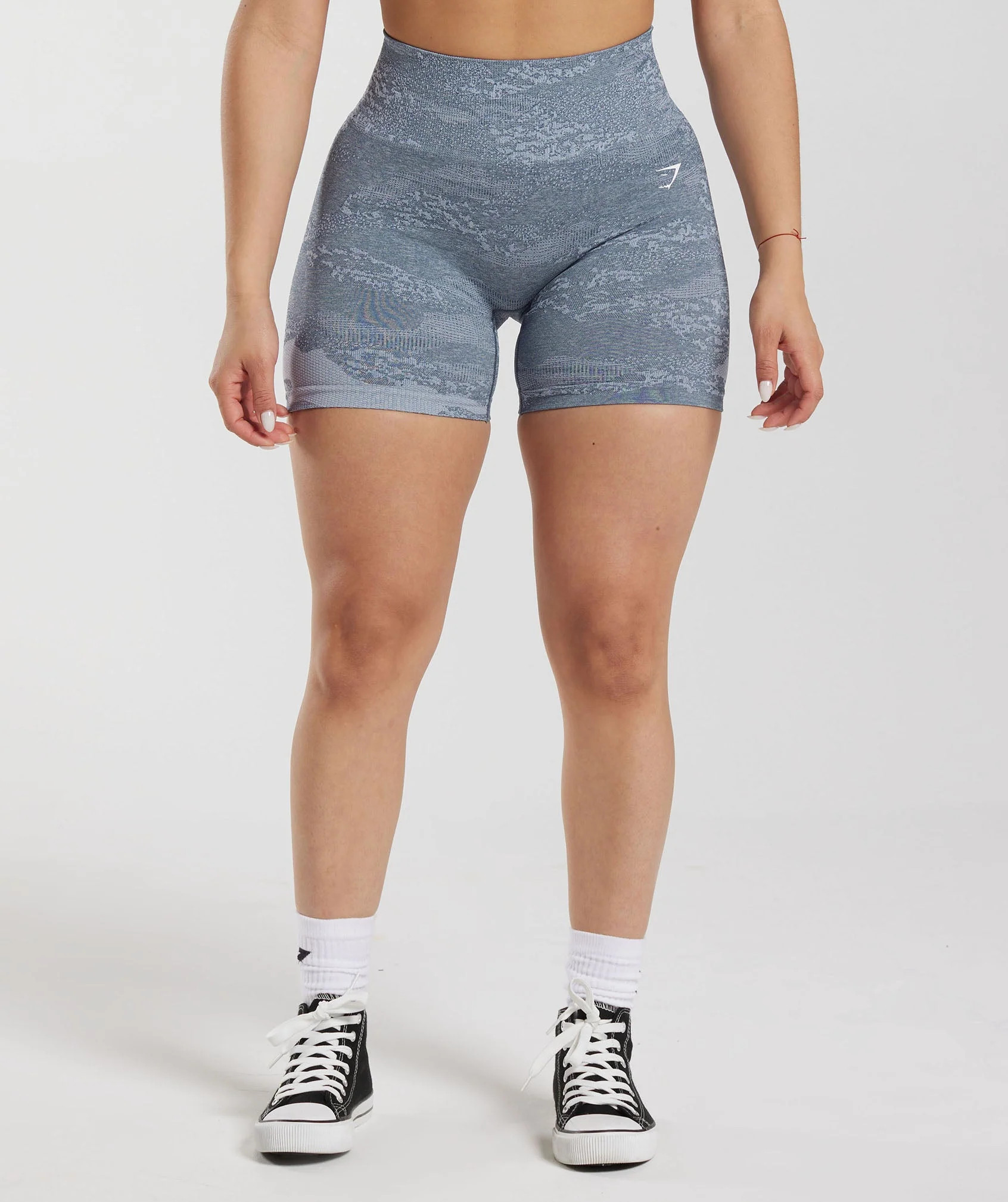 Gymshark Adapt Camo Seamless Shorts - Lava | Stone Grey/Evening Blue | Gymshark US