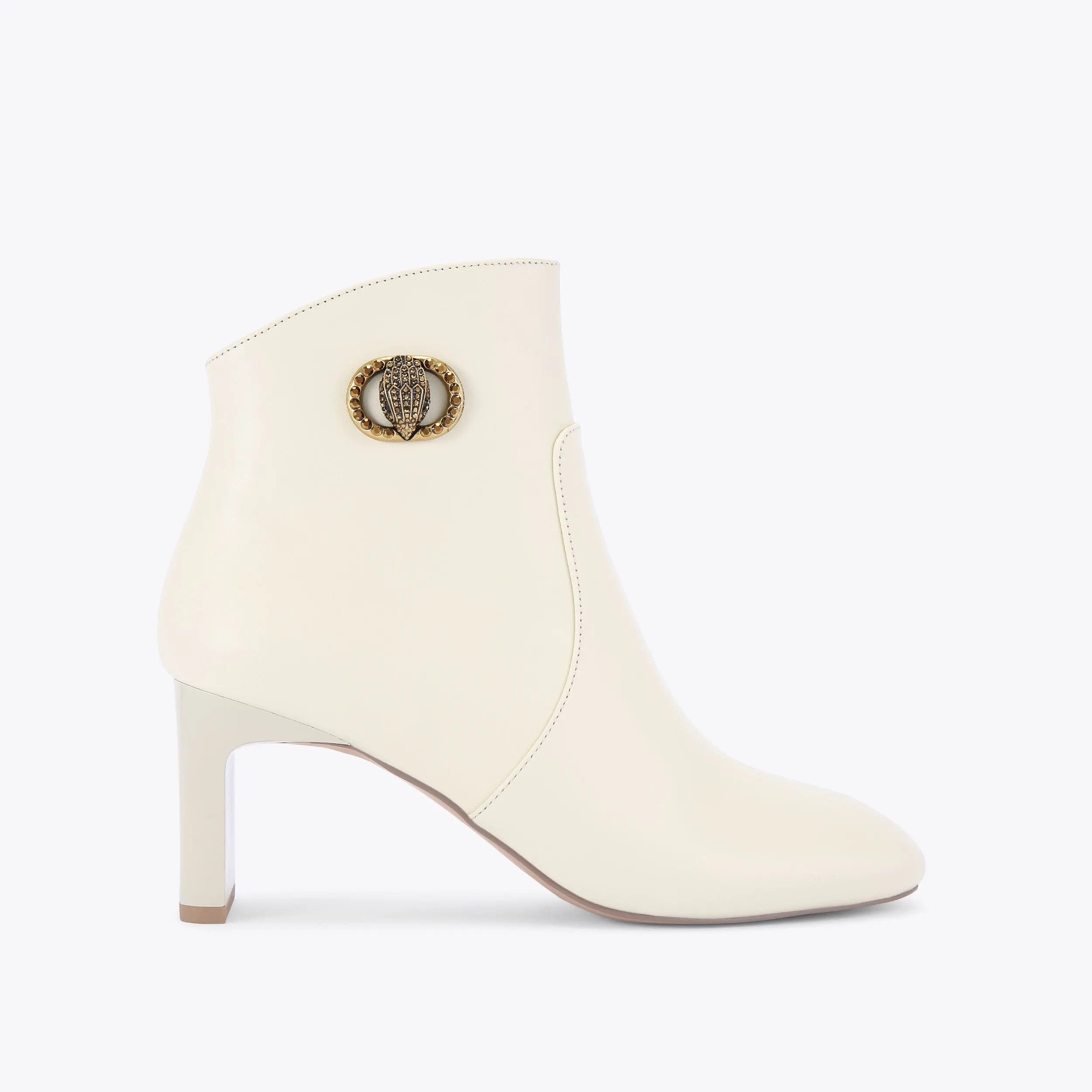CHELSEA SQUARE TOE BOOTIE Bone Leather Ankle Boot by KURT GEIGER LONDON | Kurt Geiger UK