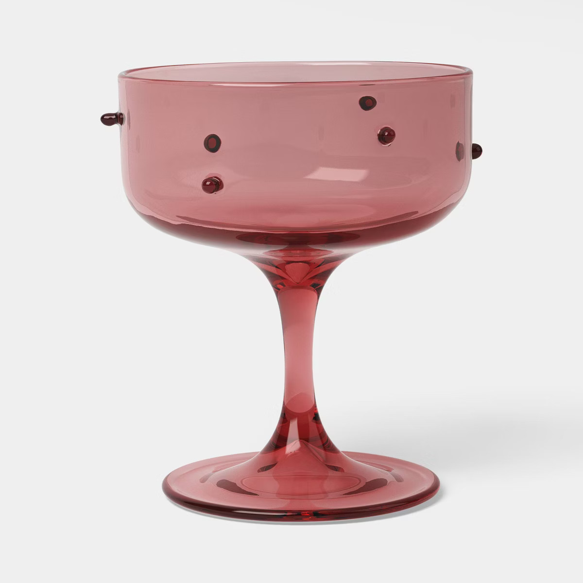 8.5 fl oz Coupe Glass Pink with Red Dots - Threshold™ | Target