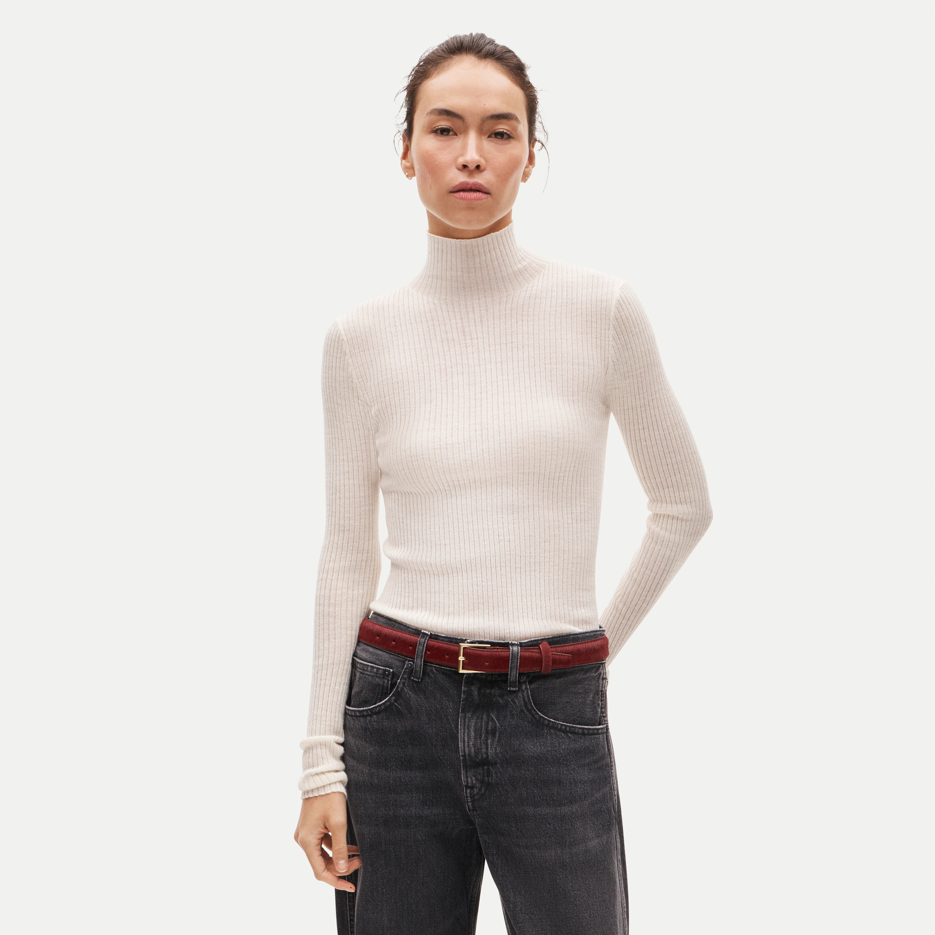 Ribbed merino turtleneck sweater | J. Crew US