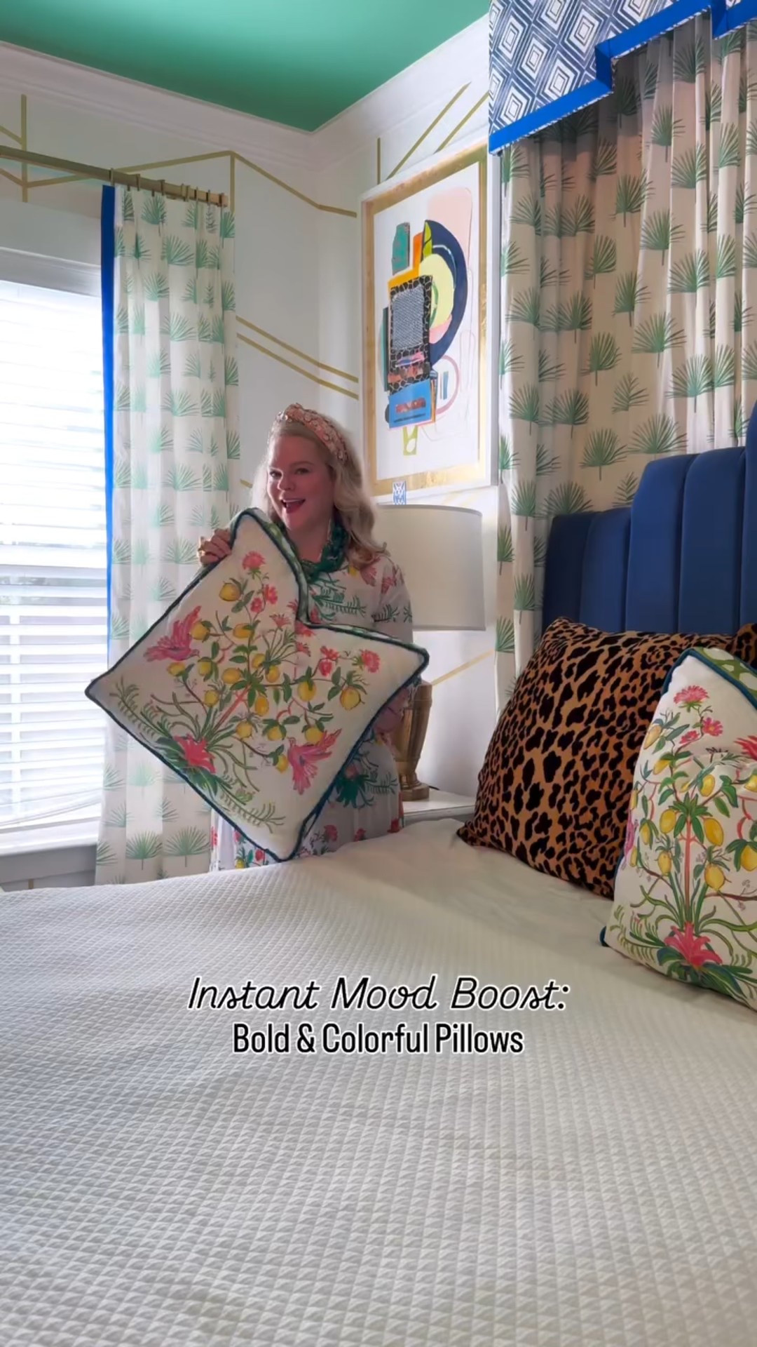 Hello, Gorgeous! These preppy pillows from @houseofmbr add so much fun to my home. 

Southern living. Caftan. Colorful pillows. Preppy home. Over fifty style.

#LTKHome