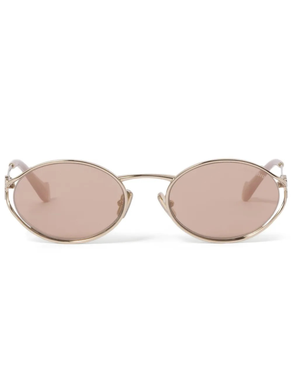Logo oval-frame sunglasses | Farfetch Global