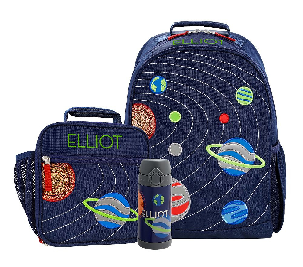 Space Appliqu\u00e9 Mackenzie Backpack & Lunch Bundle, Set of 3 | Pottery Barn Kids