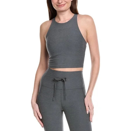 Beyond Yoga womens Spacedye Refocus Cropped Tank l Gray | Walmart (US)