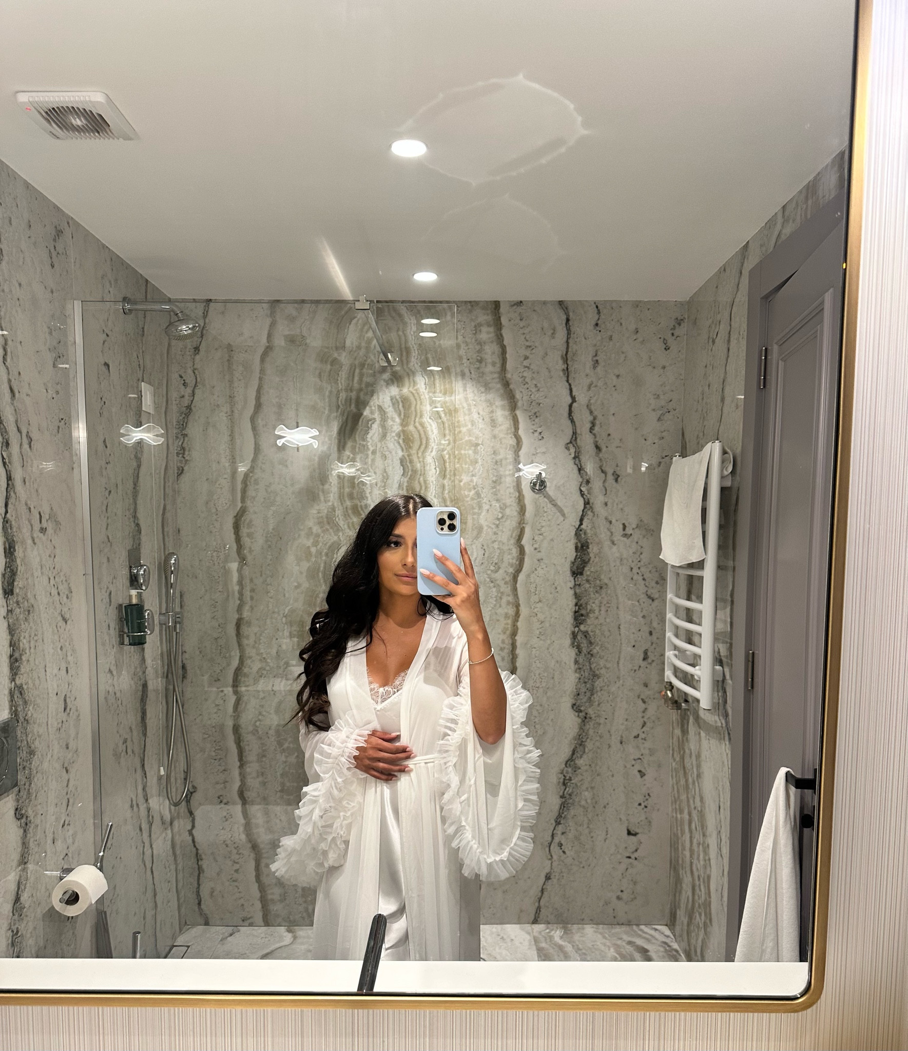 A slow morning, soft curls, and a white robe 🤍 #whiterobe #bridal

#LTKWedding #LTKgrwm #LTKdayinmylife