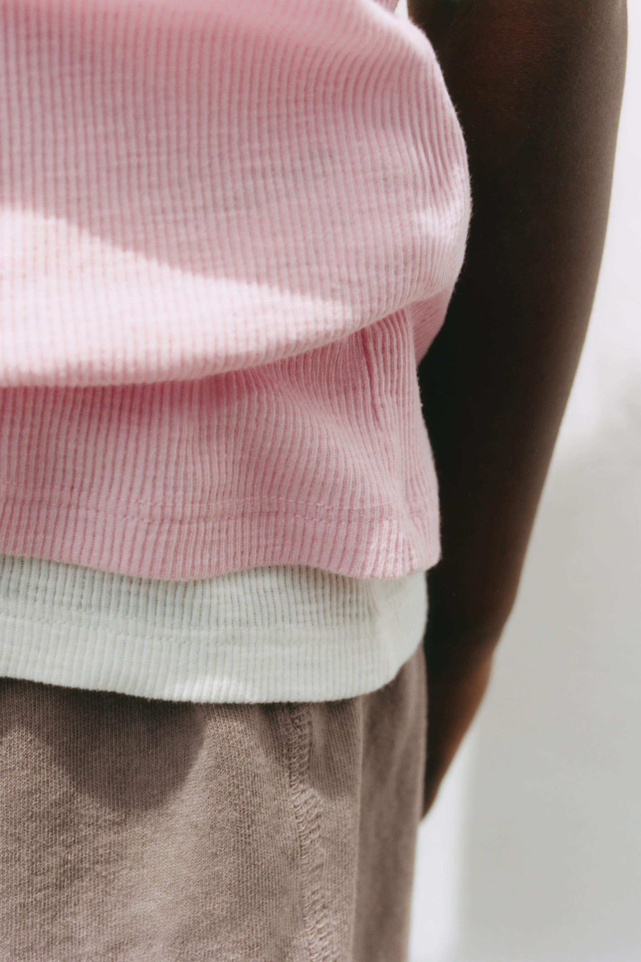 RIBBED SLEEVELESS SHIRT | Zara US