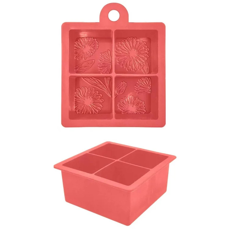 Mainstays Silicone Ice Cube Tray Orange | Walmart (US)