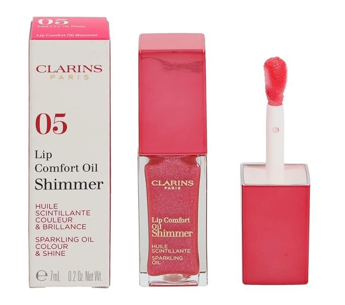 Clarins Lip Comfort Oil Shimmer 05 Pretty In Pink 7ml | Amazon (US)