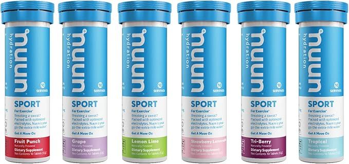 Nuun Sport: Electrolyte Drink Tablets, Variety Pack, (60 Servings), 10 Count (Pack of 6) | Amazon (US)