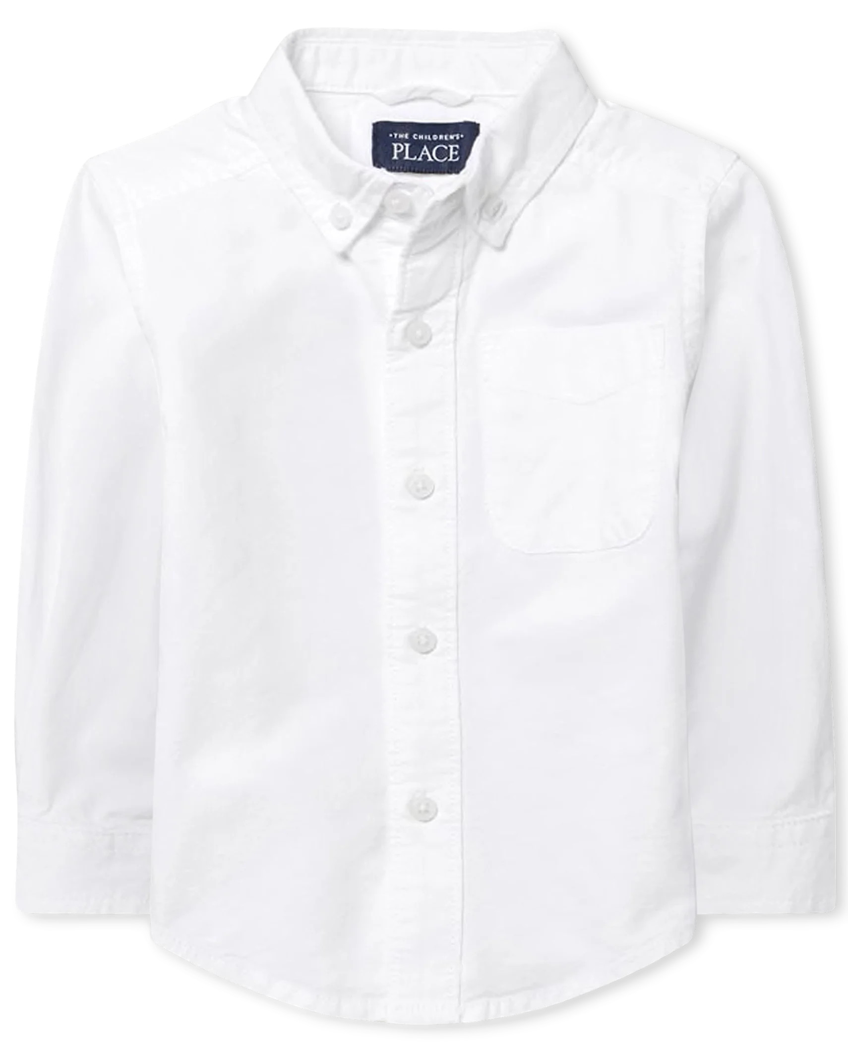 Baby And Toddler Boys Uniform Oxford Button Down Shirt - white | The Children's Place