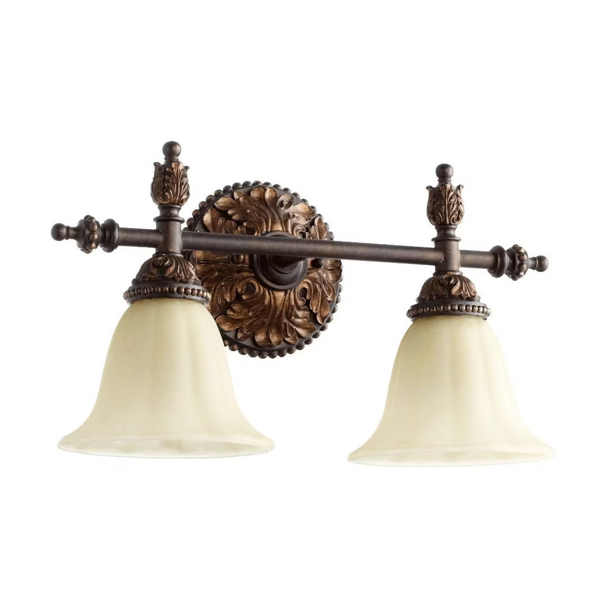 Quorum Lighting Rio Salado 2-Light Toasted Sienna/Mystic Silver Incandescent Wall Sconce | Target