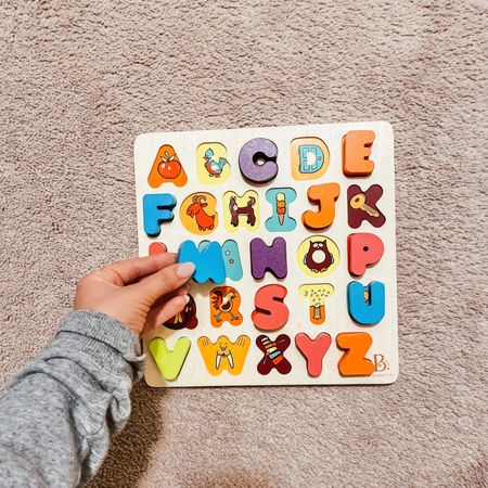 Even though I spend most of my days putting this puzzle back together, my toddler spends just as much of her time putting this puzzle together. We love that each letter of the alphabet shows the representation of what each letter starts with  

#LTKFind #LTKbaby #LTKBacktoSchool